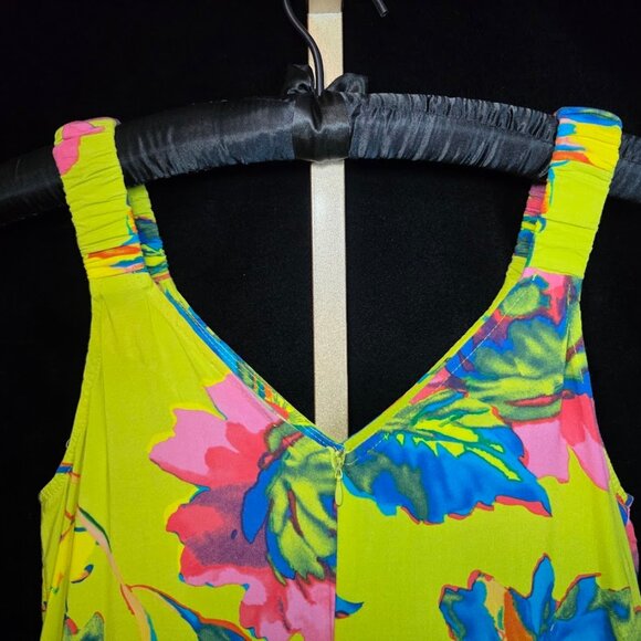 Ivy Street Big Floral Print Harem Jumpsuit L - Picture 6 of 9